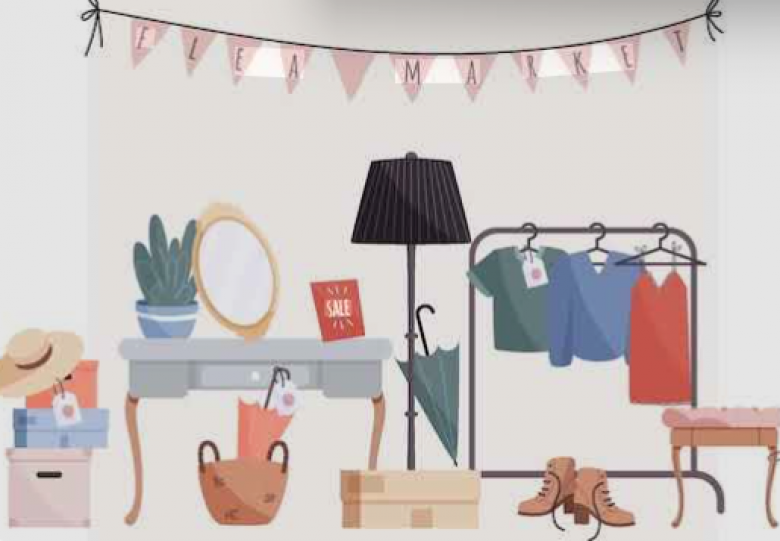 Gezellige rommelmarkt