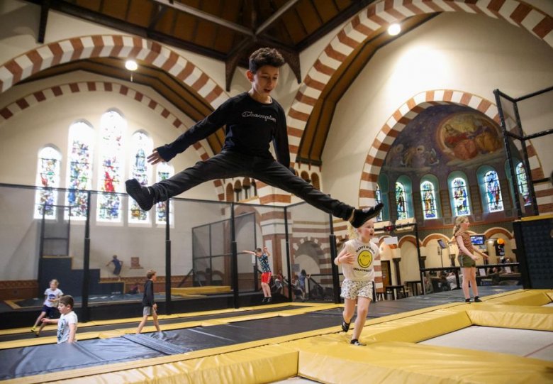 Jumpen in een monumentale kerk