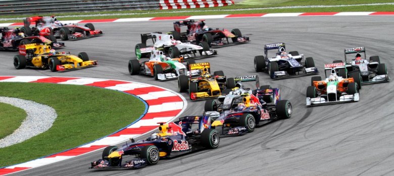 Formule 1 race kijken op groot scherm & karten
