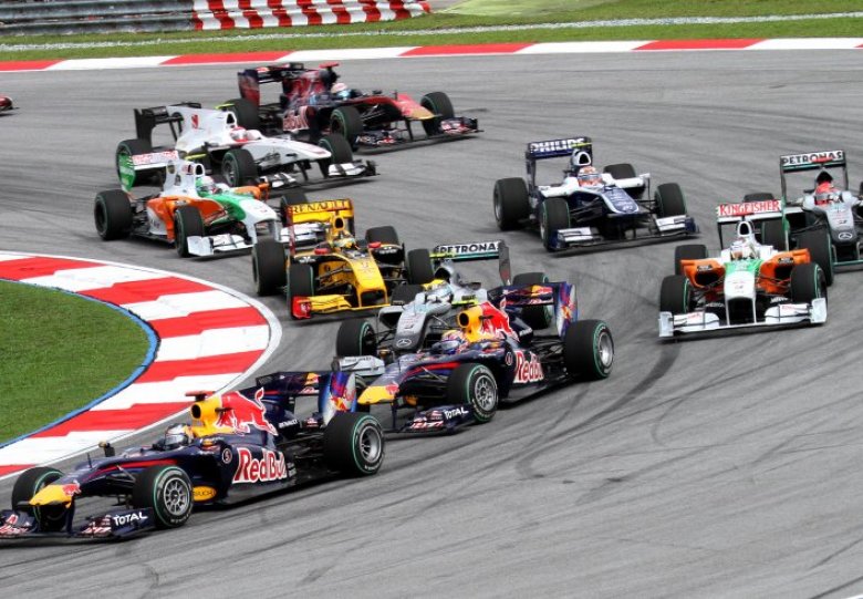 Formule 1 race kijken op groot scherm & karten